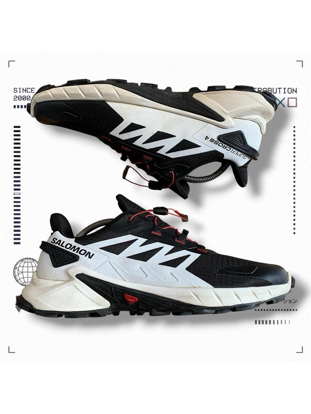 Salomon Super Cross 4 Hiking Shoes Black Size 11 US Mens
